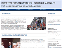 Tablet Screenshot of interarena.dk